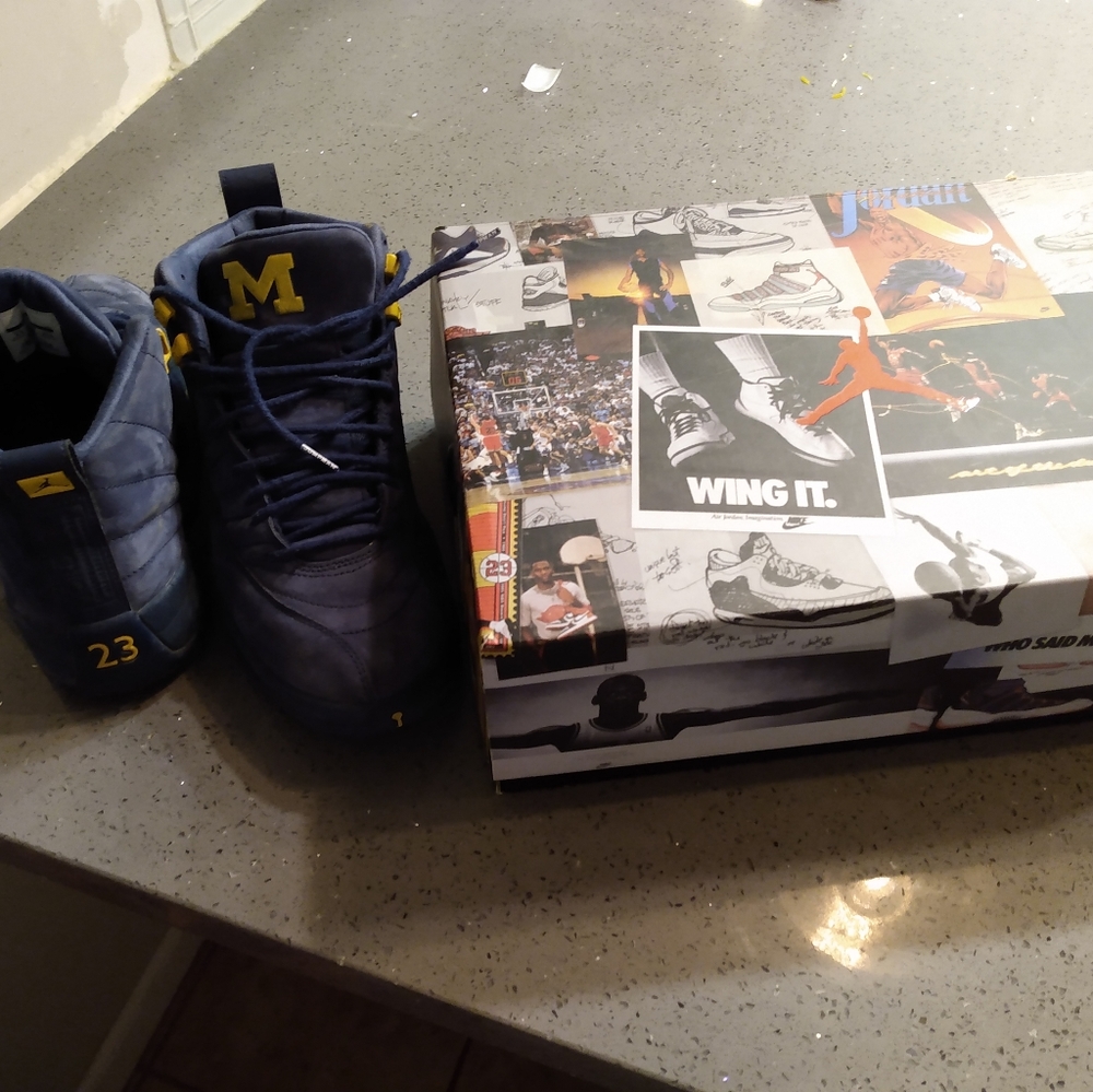 Jordan 12 Michigan size 8.5